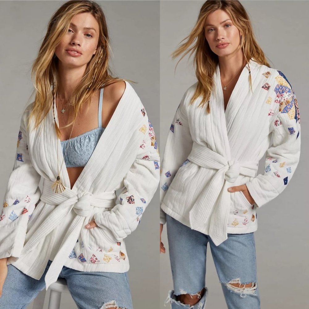 ANTHROPOLOGIE Quilted Patchwork Jacket